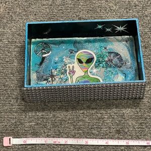 Alien Galaxy Wooden Tray - Resin Coated